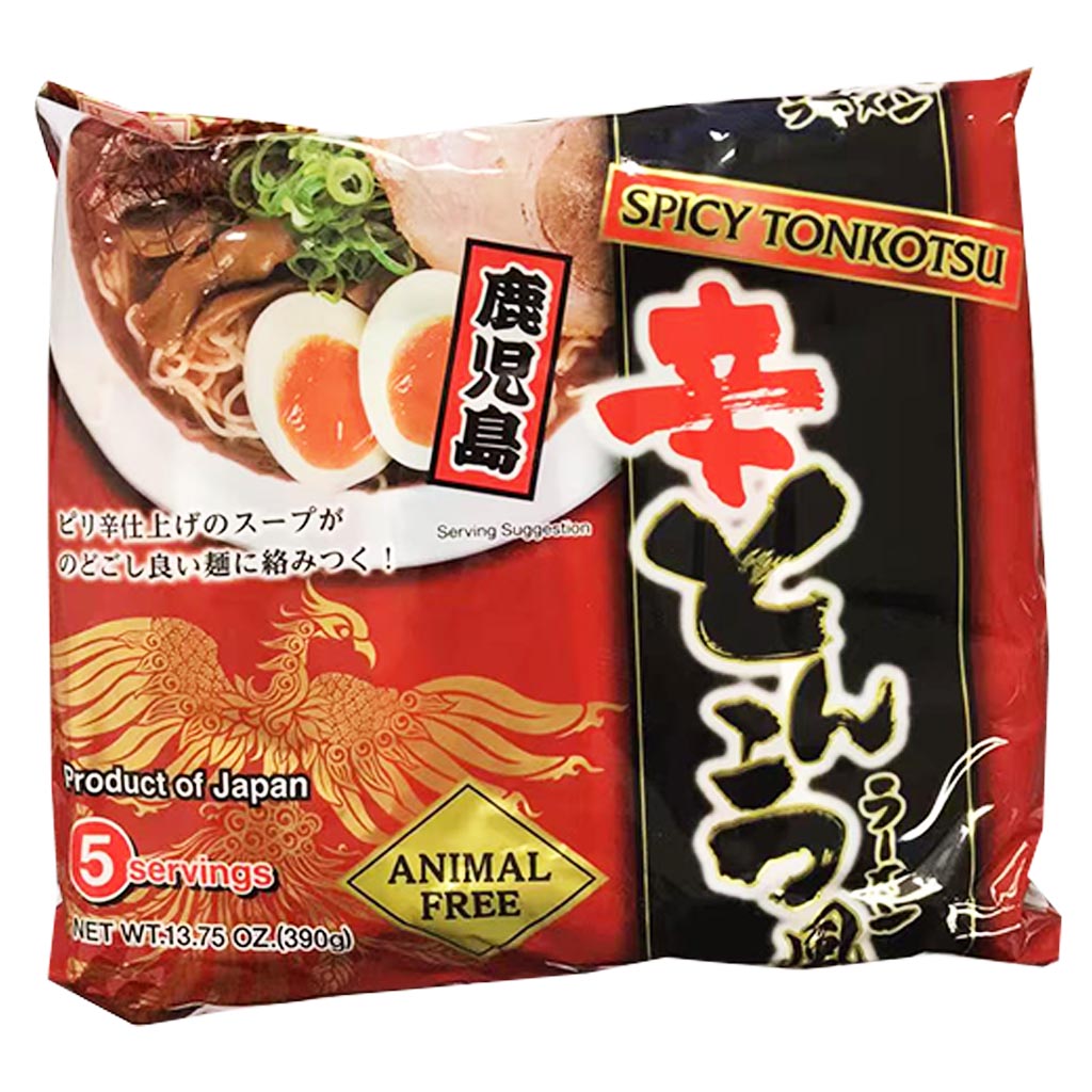 Higashimaru Spicy Tonkotsu Flavour Ramen 390g ~ 东丸鹿儿岛辣味豚骨拉面 390g