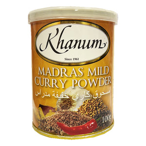 Khanum Madras Mild Curry Powder 100g ~ Khanum咖喱粉 100g