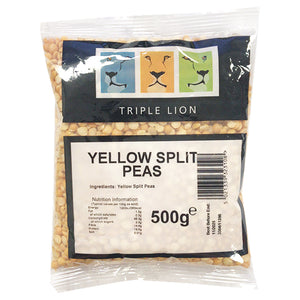 Triple Lion Yellow Split Peas 500g ~ 三獅牌黃碗豆 500g