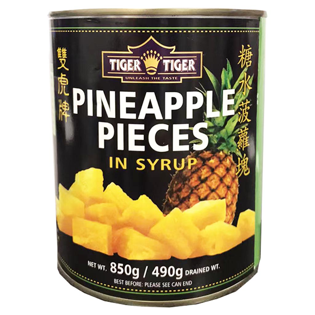 Tiger Tiger Pineapple Pieces 830g ~ 雙虎菠蘿角 830g