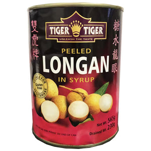 Tiger Tiger Peeled Longan in Syrup 565g ~ 雙虎去皮龍眼肉 565g