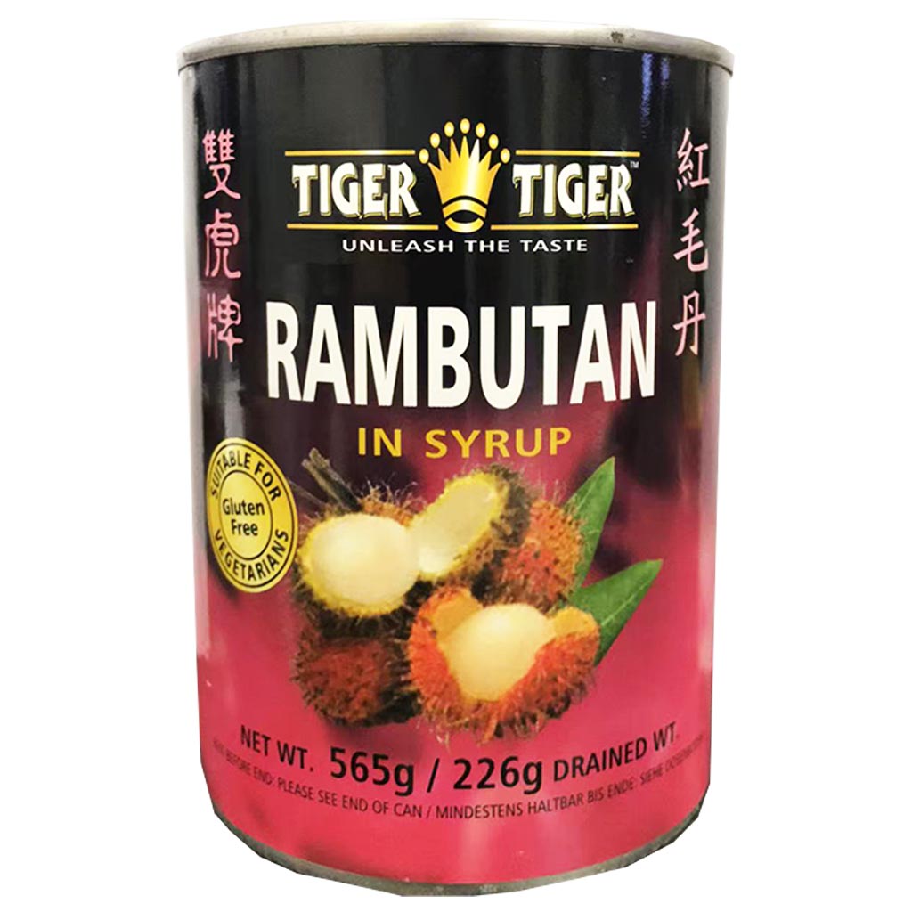 Tiger Tiger Rambutan Whole 560g ~ 雙虎整顆紅毛丹 560g