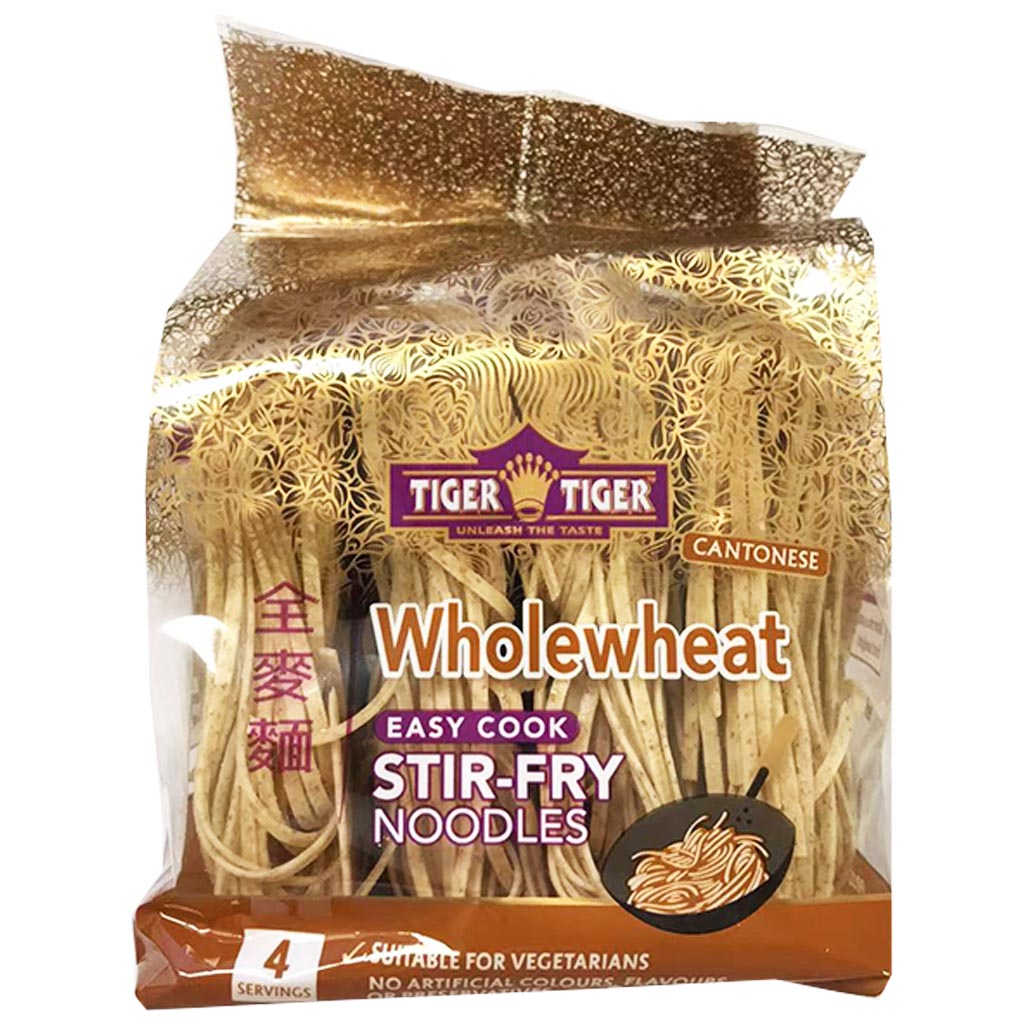 Tiger Tiger Whole Wheat Noodles 250g ~ 双虎全麦面 250g