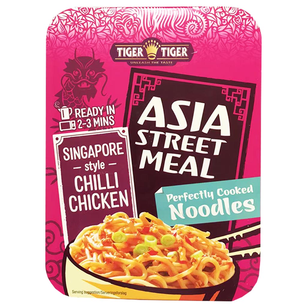 Tiger Tiger Asia Street Chili Chicken 272g ~ 雙虎亞洲街頭餐點辣椒雞麵 272g