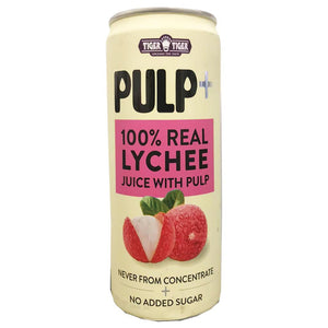 TigerTiger Pulp+ Real Lychee Juice Pulp 320ml ~ 双虎牌100%荔枝果肉饮料 320ml