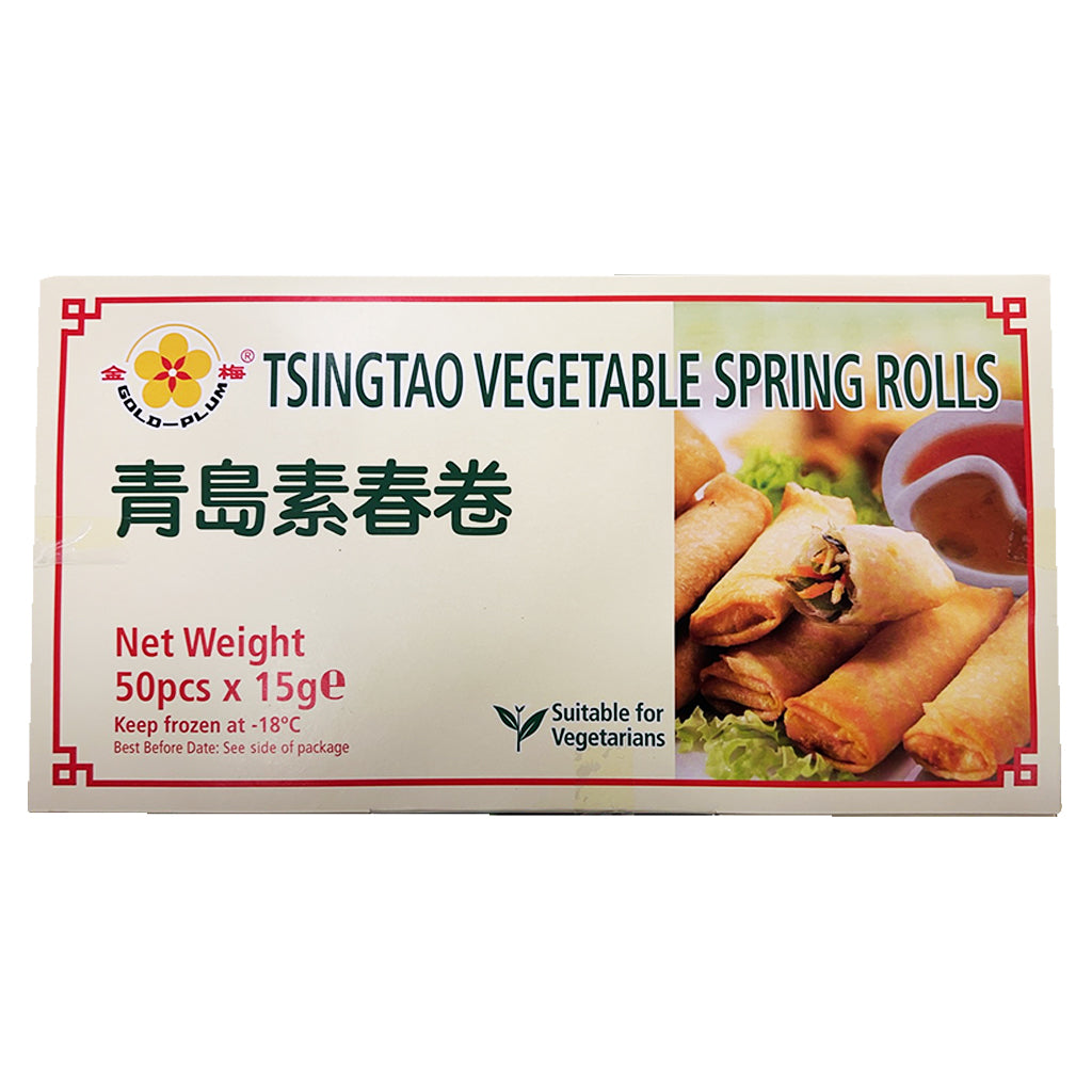 Tsing Tao Vegetable Spring Rolls 750g ~ 青岛素春卷 750g