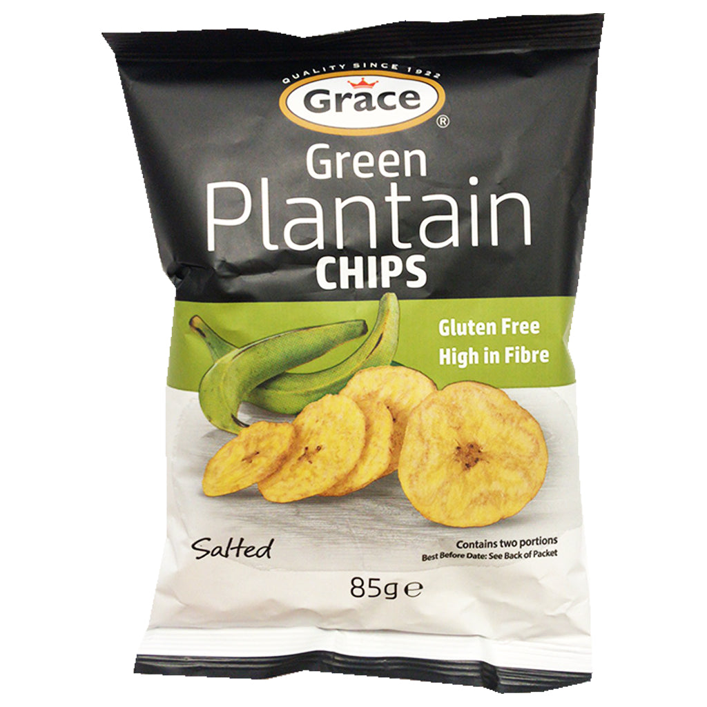 Grace Plantain Green Chips 85g ~ Grace甜青香蕉片 85g