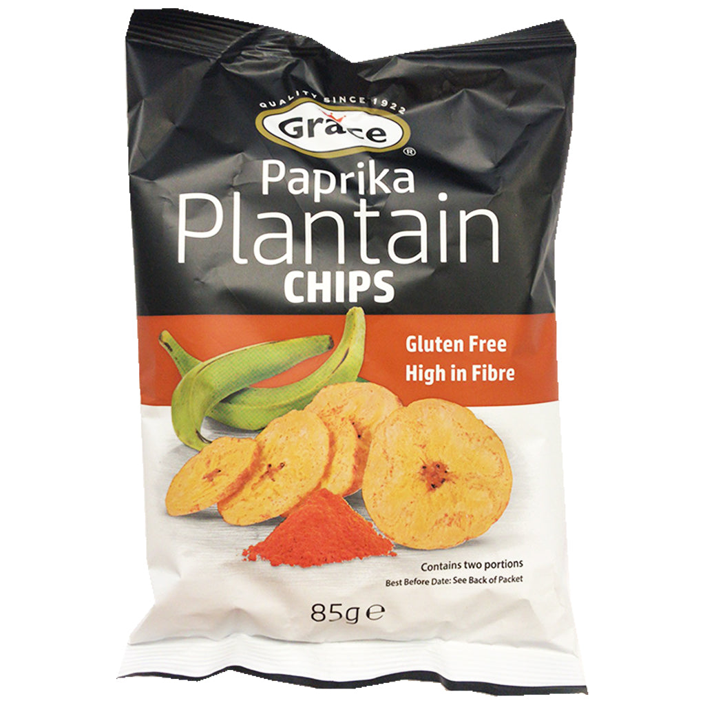 Grace Plantain Chips Paprika 85g ~ Grace红辣椒甜香蕉片 85g