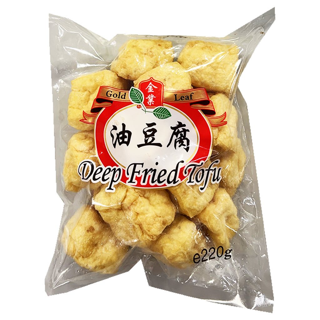 Gold Leaf Foods Tofu Pok 200g ~ 金业油豆腐卜 200g