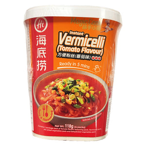 Haidilao Instant Vermicelli Tomato Flavour 118g ~ 海底捞方便粉絲蕃茄味 118g