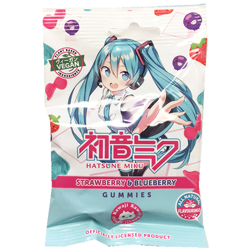 Hatsune Miku Strawberry Blueberry Gummie 50g ~ 初音未來莓软糖 50g