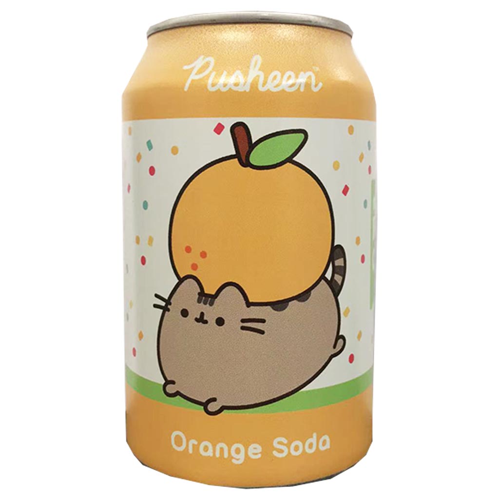 Kawaji Pusheen Orange Soda 330ml ~ 胖吉喵橙味蘇打水 330ml