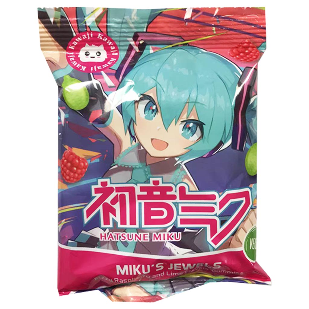 ミク Kawaji Hatsune Miku Gummy Rasberry Lime 48g ~ 初音未來軟糖