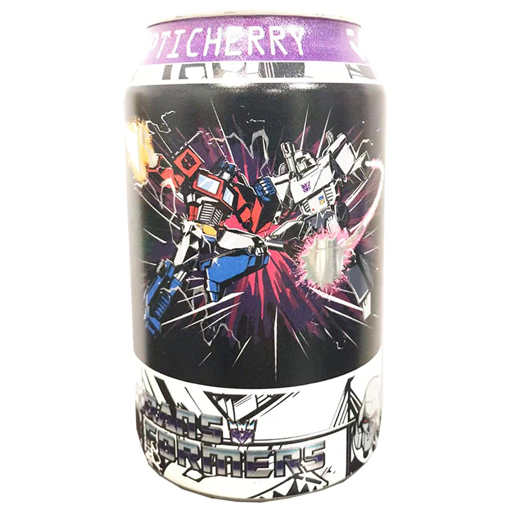 Kaw Transformers Cherry Vanilla Soda 330ml ~ 变形金刚樱桃香草味苏打水 330ml