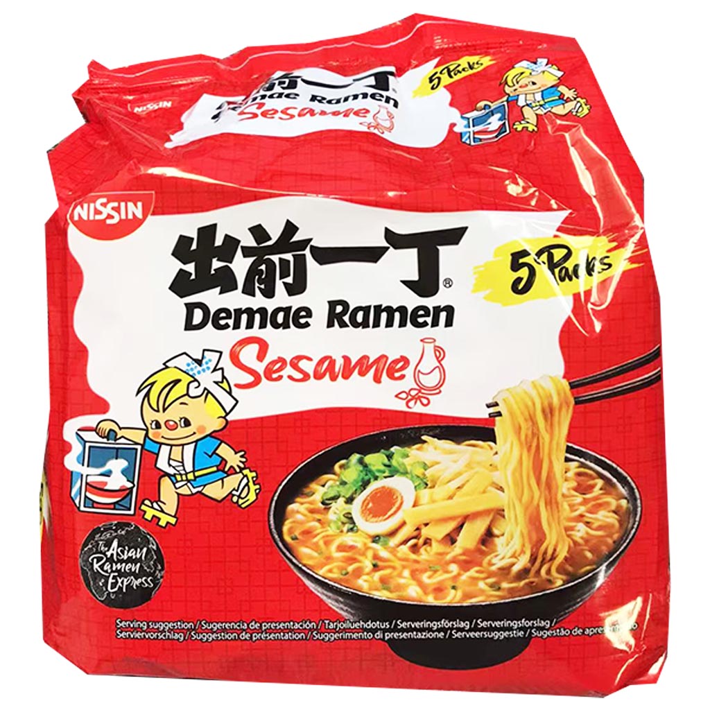 Nissin Demae Ramen Sesame Multi 500g ~ 出前一丁麻油味五連包 500g