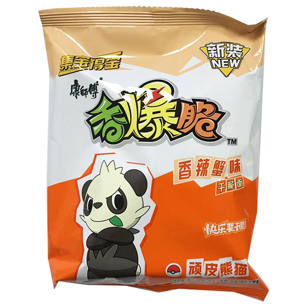 Master Kong Crispy Noodle Spicy Crab 34g ~ 康师傅 香爆脆 香辣蟹味 34g