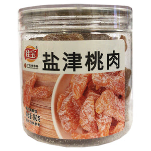 Jia Bao Salted Preserved Peach 160g ~ 佳宝盐津桃肉 160g