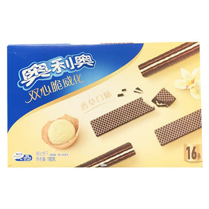 Oreo Crispy Wafers Biscuit Vanilla 192g ~ 奥利奥双心脆威化香草味 192g
