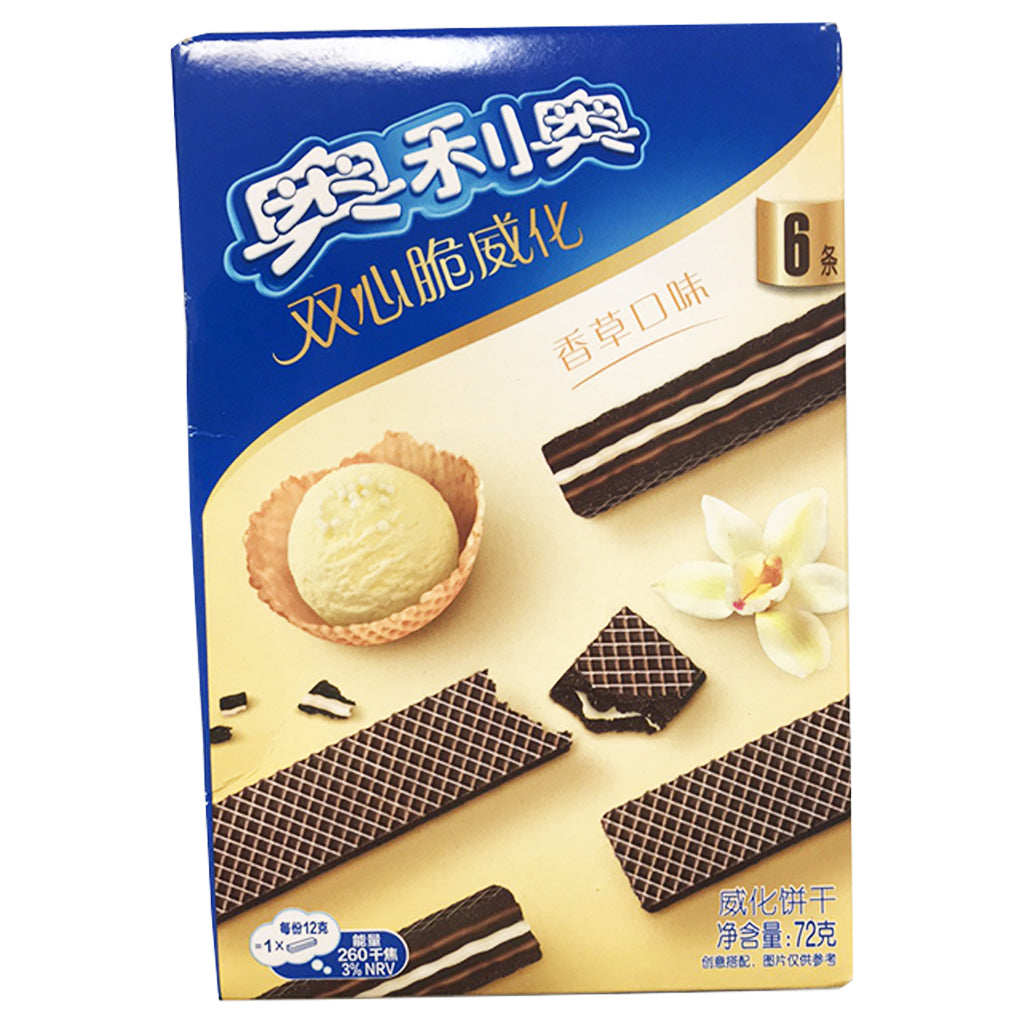 Oreo Cacao Wafer Vanilla 72g ~ 奥利奥雙心脆威化香草味 72g