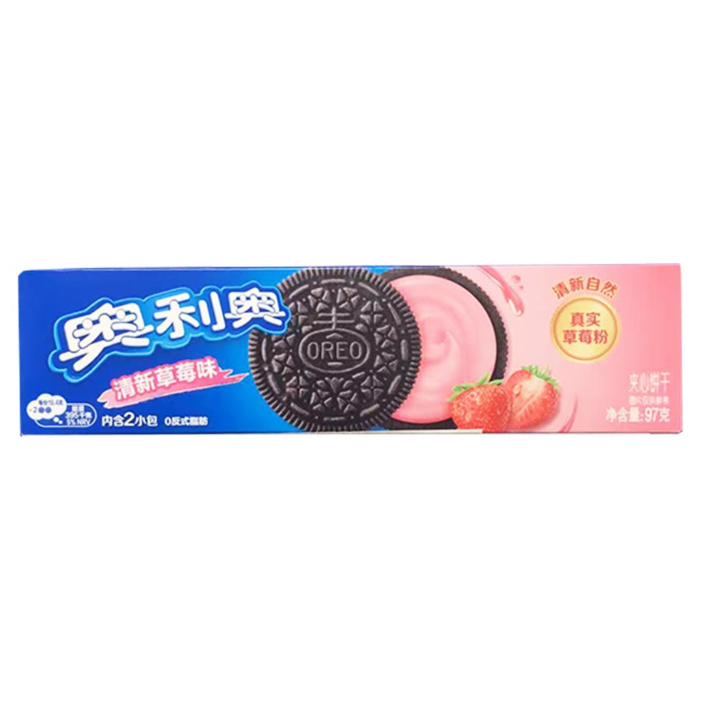 Oreo Sandwich Biscuit Strawberry Flavour 97g ~ 奥利奥清新草莓味夹心饼干 97g
