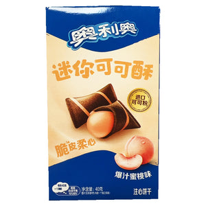 Oreo Mini Cocoa Peach 40g ~ 奧利奧迷你可可酥爆汁蜜桃 40g