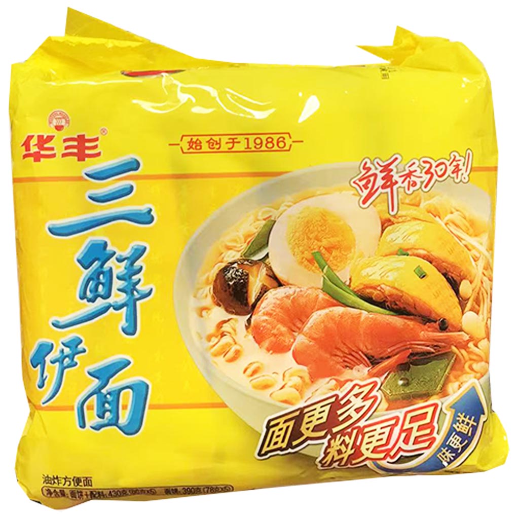 HuaFeng Three Fresh Seafood Noodle 430g ~ 华丰三鲜伊面 430g