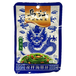 Wu Jiang Seasoned Seaweed 70g ~ 乌江涼拌海帶絲鮮香味 70g