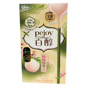 Glico Pejoy Peach and Matcha Flavour 42g ~ 格力高 百醇 桃桃抹茶味 注心饼干 42g