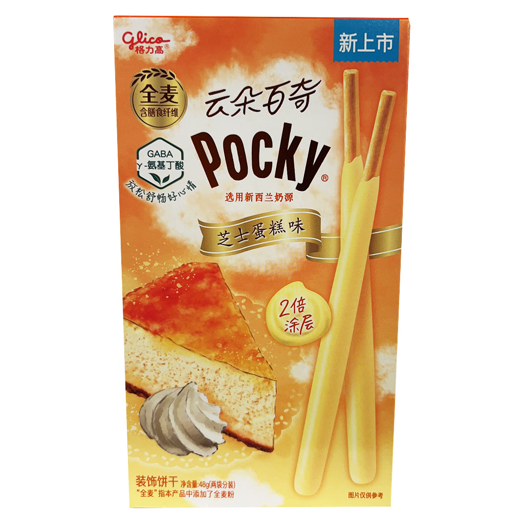 Glico Pocky Plus Cheesecake Flavour 48g ~ 格力高 百奇 芝士蛋糕味 2倍涂层 48g