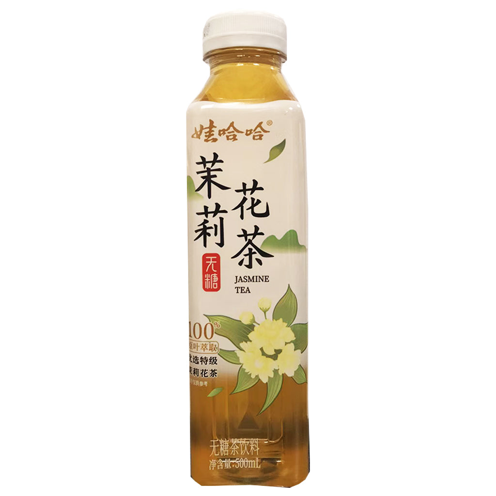 Wahaha Jasmine Tea Sugar Free 500ml ~ 娃哈哈 茉莉花茶 无糖 500ml