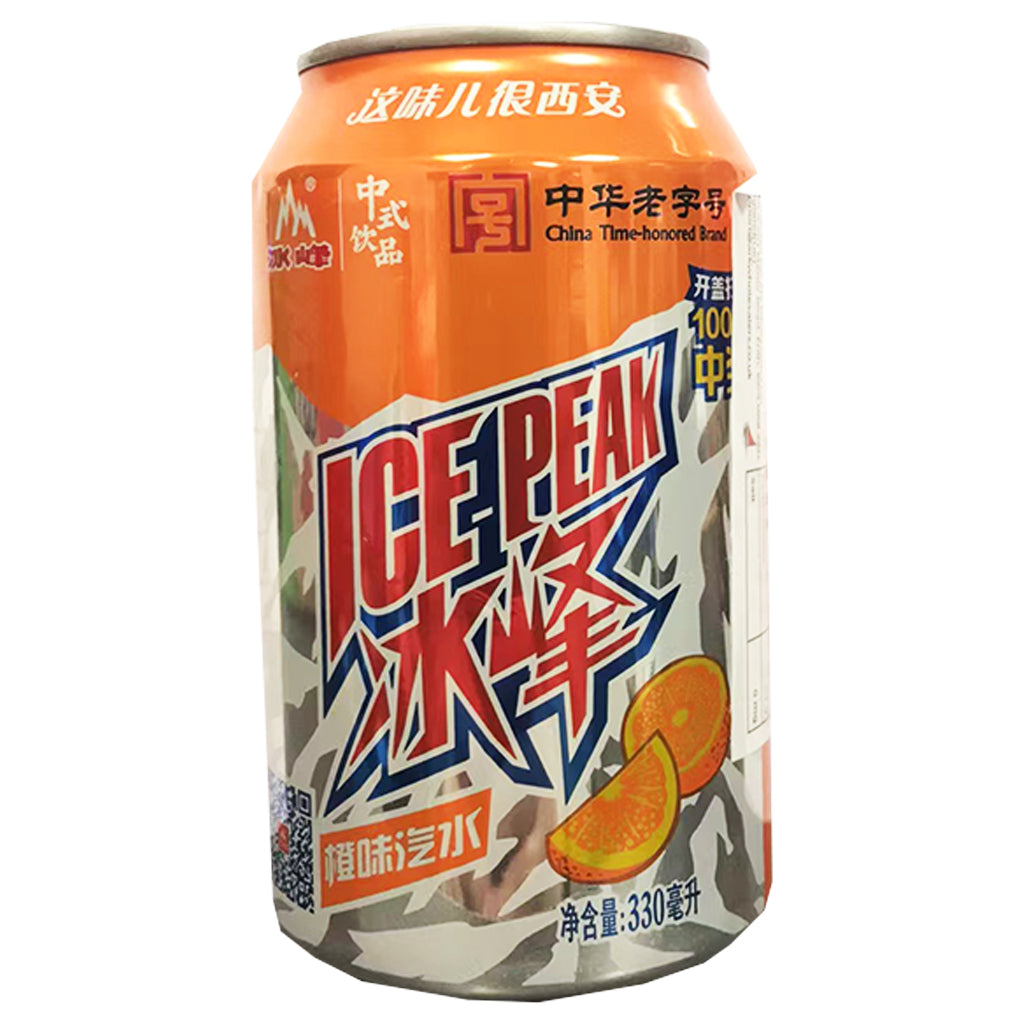 Ice Peak Soda Drink Orange Flavour 330ml ~ 冰峰 橙味汽水 330ml