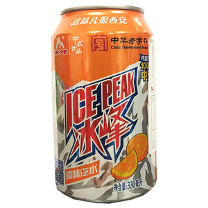 Ice Peak Soda Drink Orange Flavour 330ml ~ 冰峰 橙味汽水 330ml