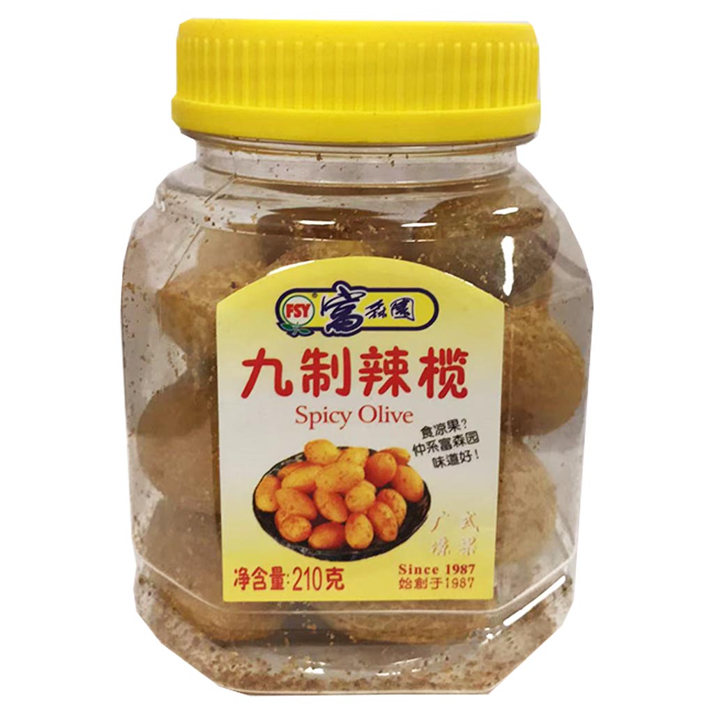 Fu Sen Yuan Spicy Olive 210g ~ 富森园九製辣榄 210g