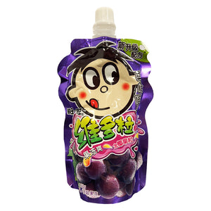Want Want Fruit Jelly Drink Grape Flavour 150g ~ 旺旺维多粒果冻爽葡萄味 150g