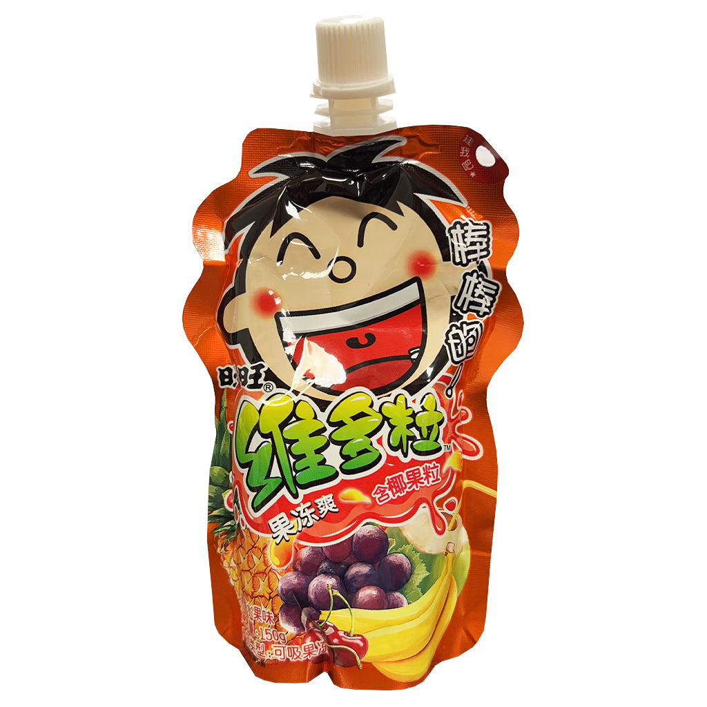 Want Want Fruit Jelly Drink Topicana Flavour 150g ~ 旺旺维多粒果冻爽热带水果味 150g