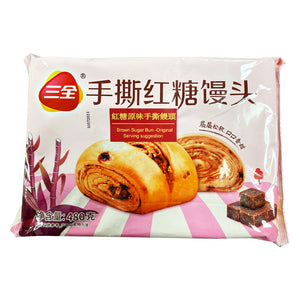 San Quan Brown Sugar Bun Original 480g ~ 三全  红糖手撕馒头 480g