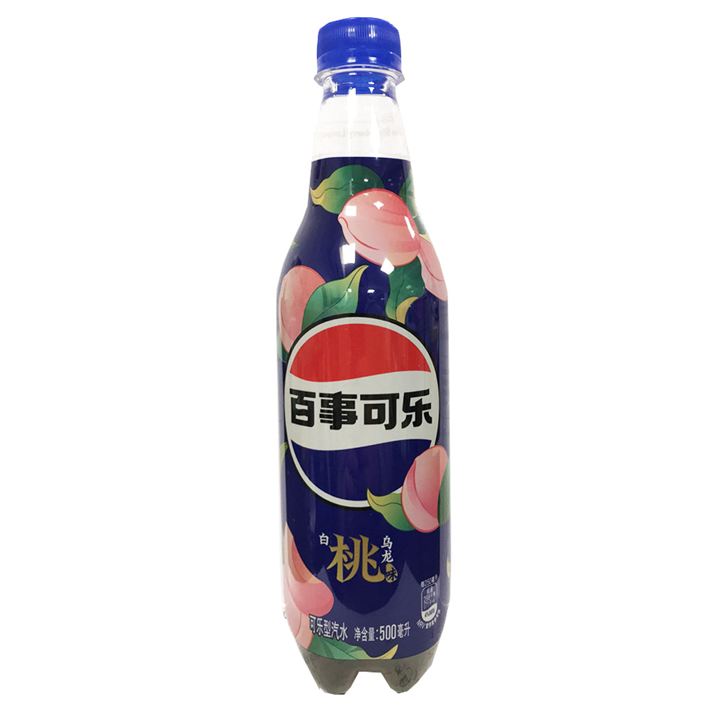 Pepsi Cola White Peach Oolong 500ml ~ 百事可乐白桃乌龙味 500ml