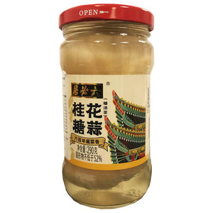 LiuBiJu Sweet Garlic with Osmanthus 290g ~ 六必居桂花糖蒜 290g