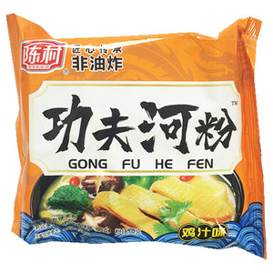 ChenCun Flat Noodle Artificial Chicken 80g ~ 陈村功夫河粉鸡汁味 80g