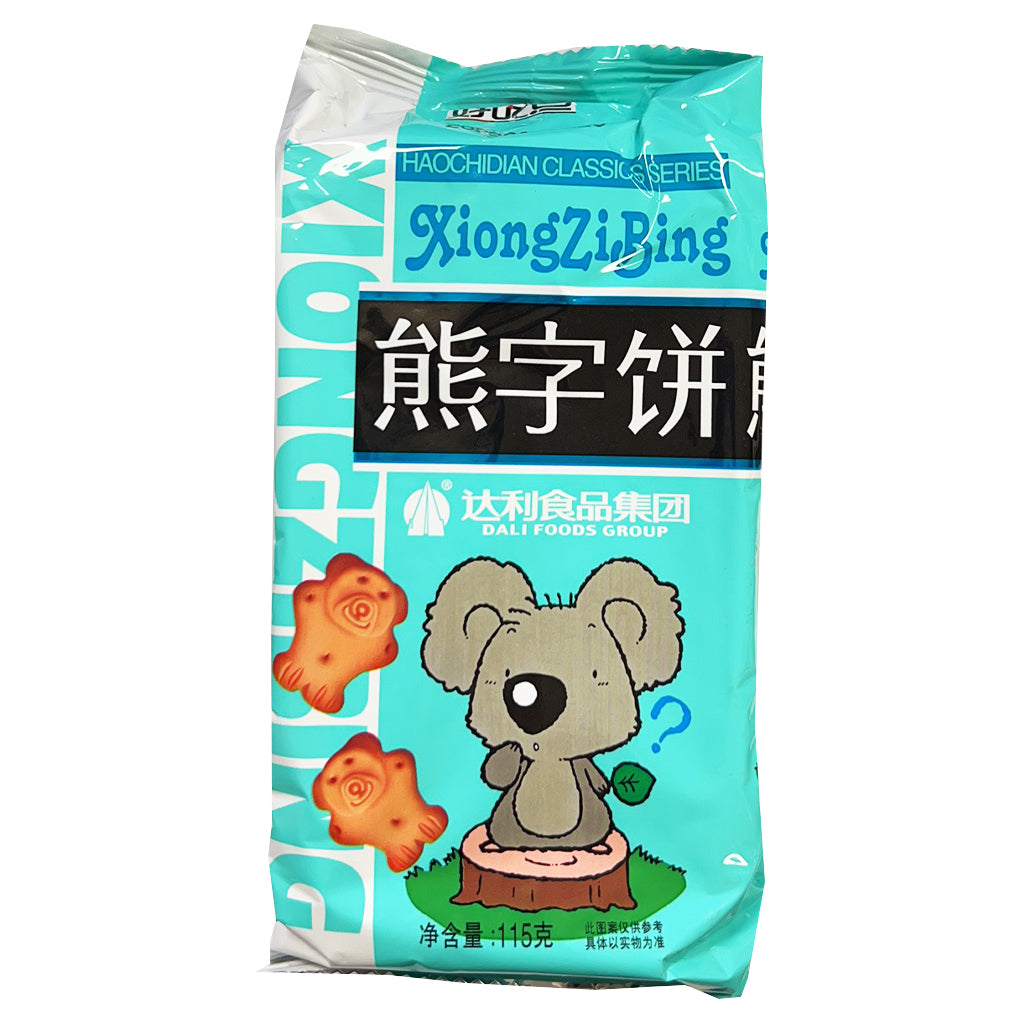 Dali Bear Shape Biscuits 115g ~ 达利园熊字饼干 115g