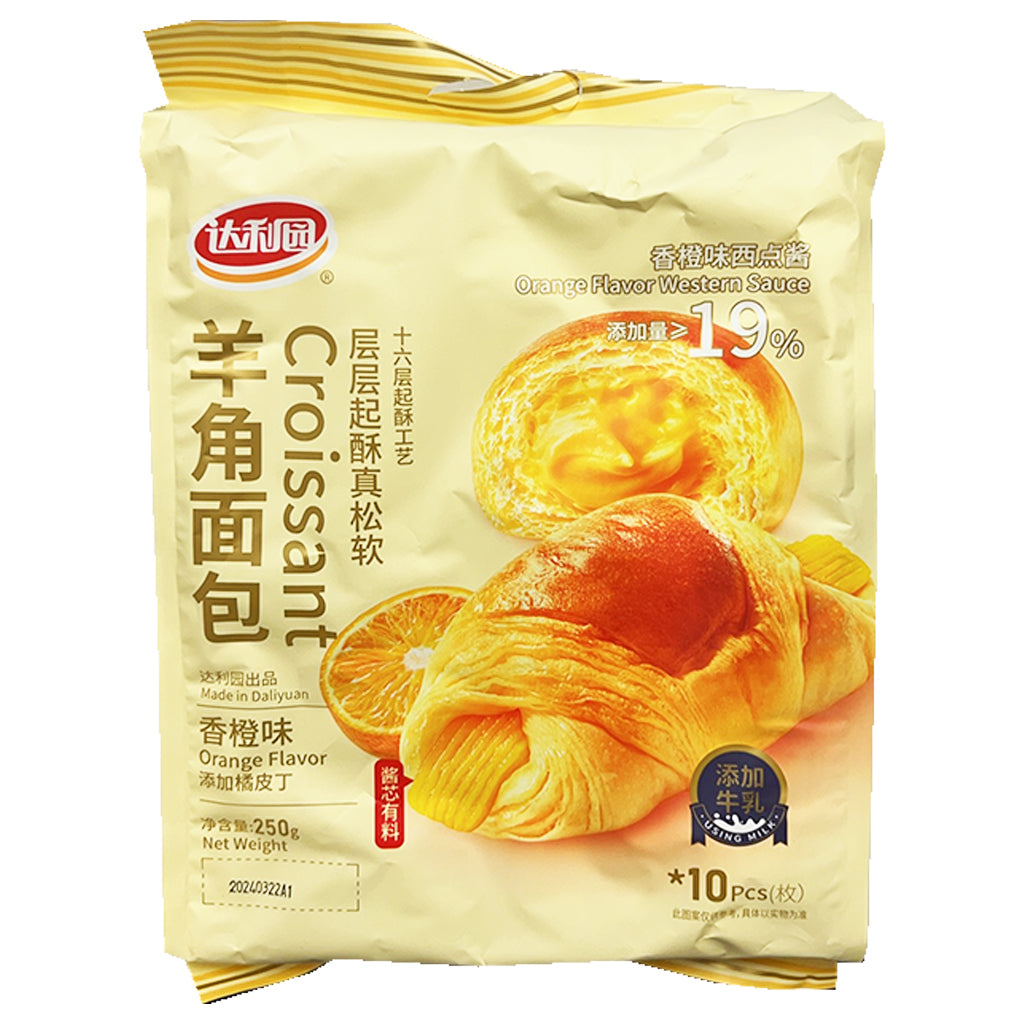 DaLiYuan Orange Croissant 250g ~ 达利园香橙味羊角麵包 250g