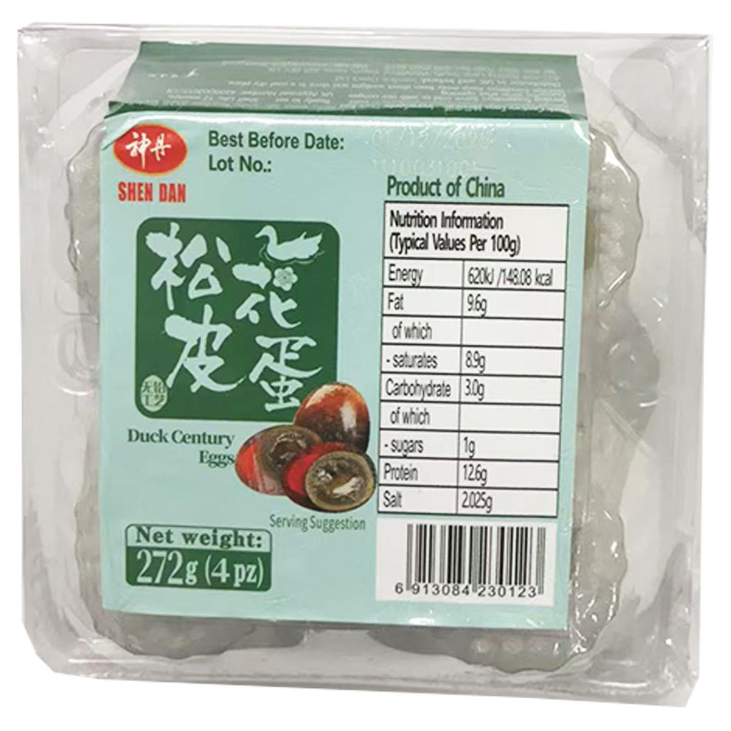 Shen Dan Duck Century Eggs 272g ~ 神丹皮蛋 272g