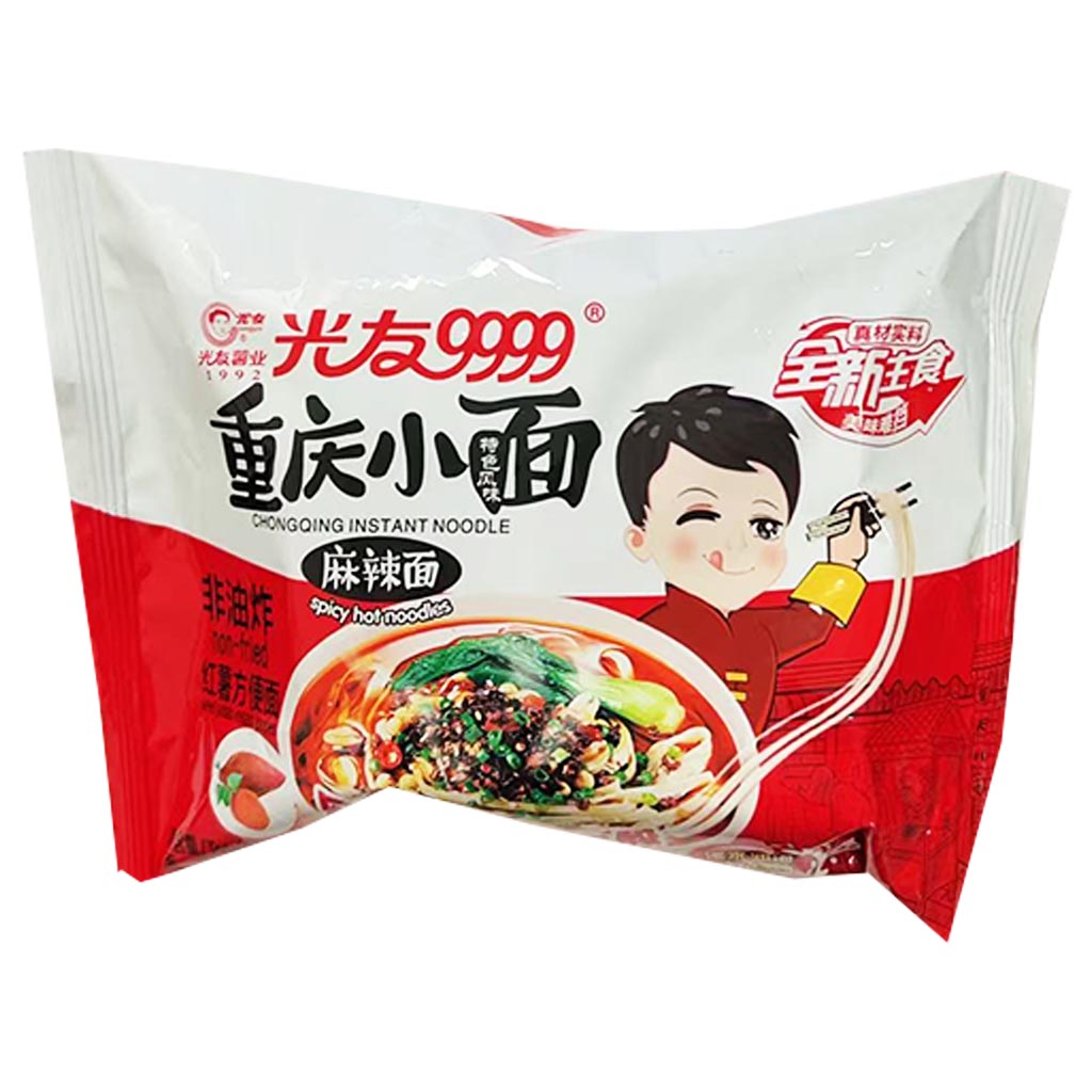 Guangyou Chongqing Noodle Spicy Hot 105g ~ 光友9999重庆小面袋装麻辣面 105g