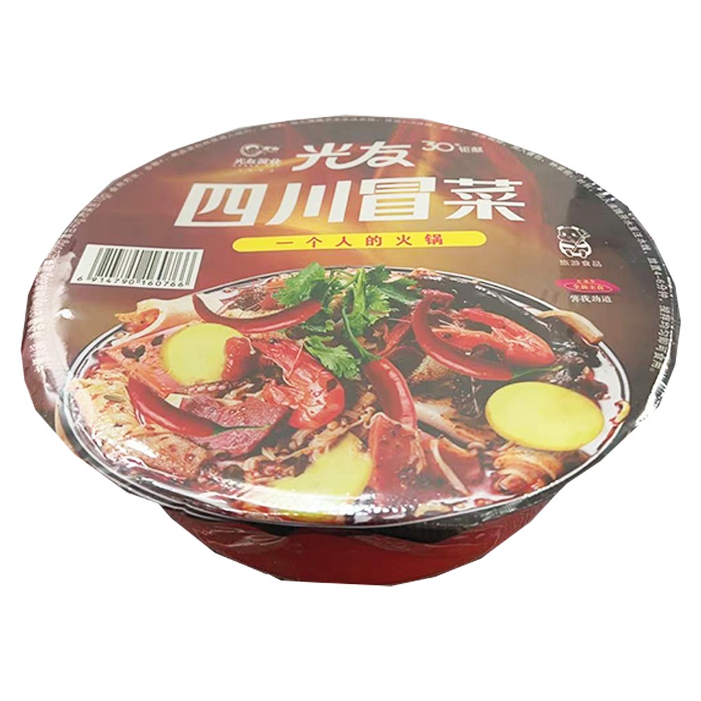 Guangyou Sweet Instant Noodle Hot Tingle 250g ~ 光友冒菜麻辣味 250g