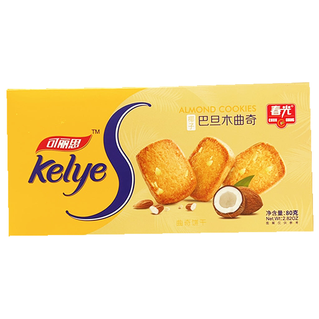 Kelye Almond Cookies 80g ~ 春光可丽思椰子巴旦木曲奇 80g