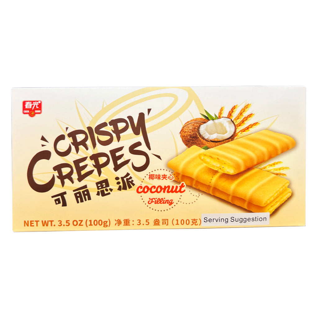 Chun Guang Coconut Crispy Crepes 100g ~ 春光可丽思椰子味 100g