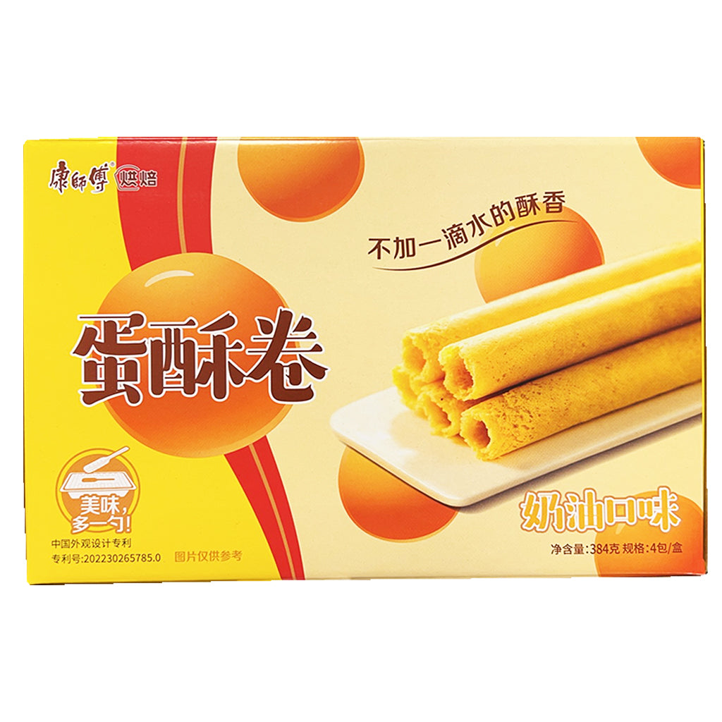 Master Kong Biscuit Roll Original 384g ~ 康师傅蛋酥卷奶油口味 384g