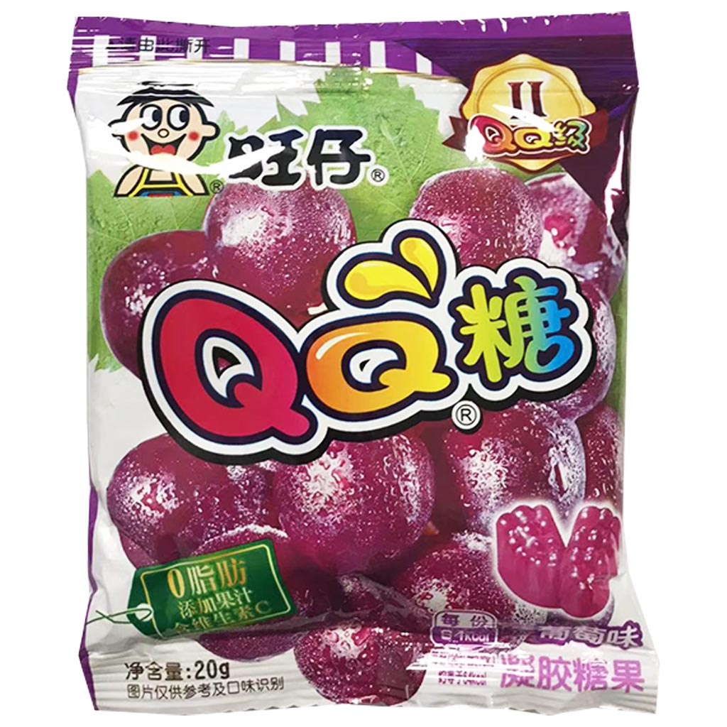 旺旺QQ葡萄20g ~ 旺旺QQ糖葡萄味20g