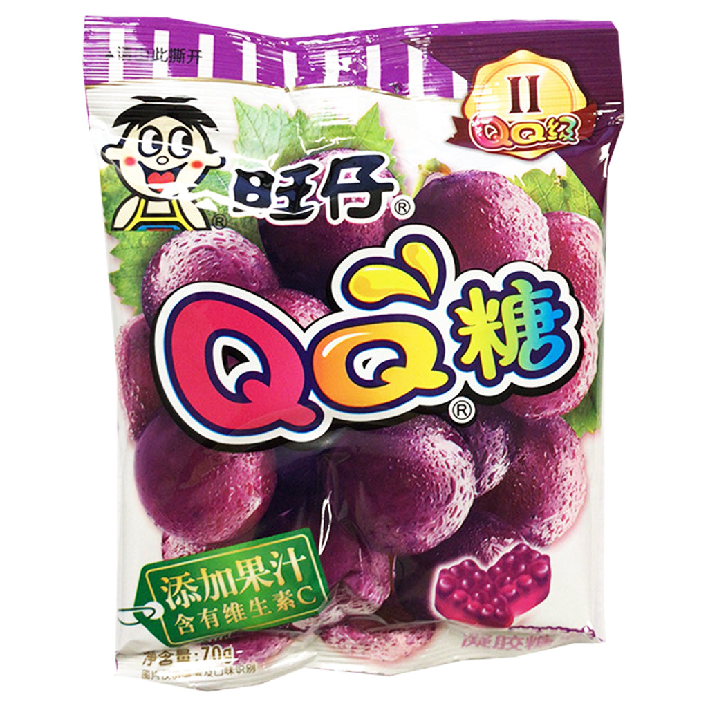 Want Want Grape Soft Candy 70g ~ 旺仔QQ葡萄软糖 70g