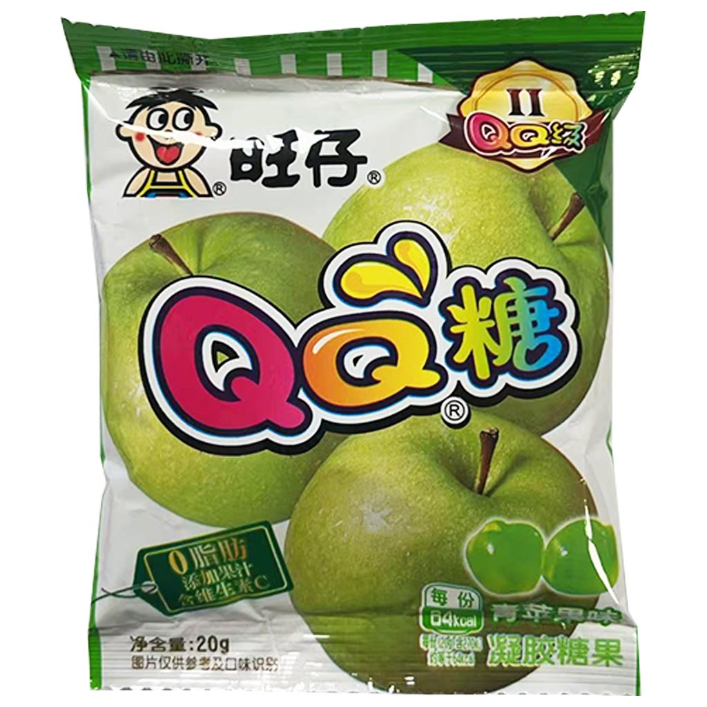 Want Want QQ Apple 20g ~ 旺旺QQ糖青苹果味 20g